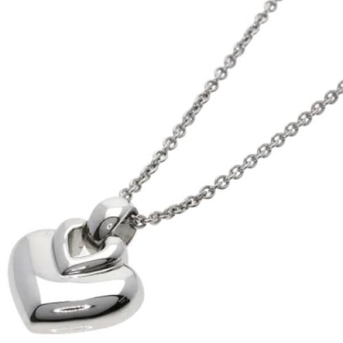 Pre-owned White Gold necklaces Bvlgari Vintage , Gray , Dames