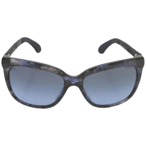 Pre-owned Plastic sunglasses Chanel Vintage , Blue , Dames