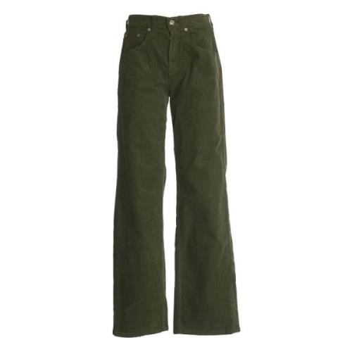 Groene Corduroy Broek Department Five , Green , Dames