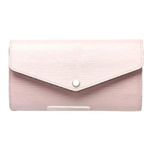 Pre-owned Leather wallets Louis Vuitton Vintage , Pink , Dames