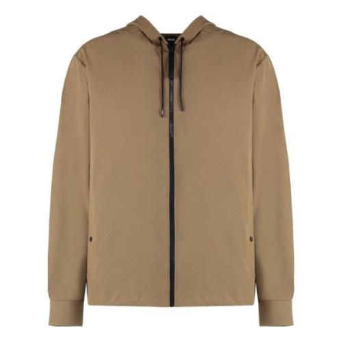 Verstelbare Windbreaker Jas met Elastaan en Polyester Hugo Boss , Beig...