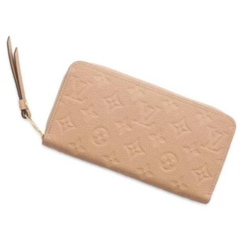 Pre-owned Fabric wallets Louis Vuitton Vintage , Beige , Dames