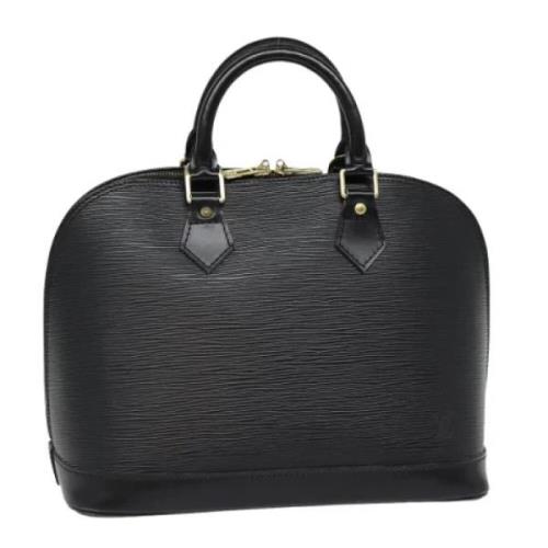 Pre-owned Leather handbags Louis Vuitton Vintage , Black , Dames