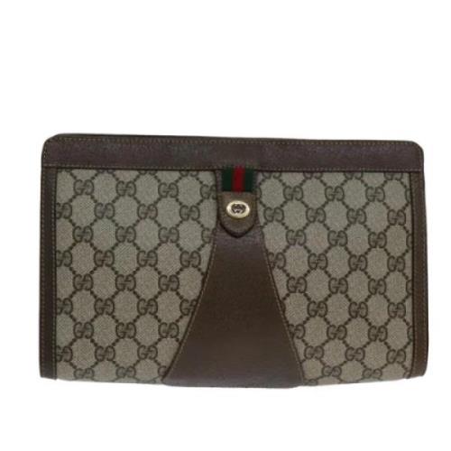 Pre-owned Canvas gucci-bags Gucci Vintage , Brown , Dames