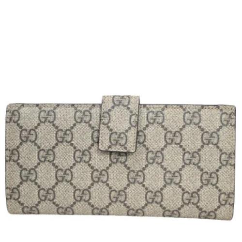 Pre-owned Canvas wallets Gucci Vintage , Brown , Dames