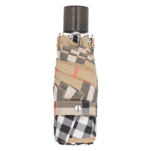 Opvouwbare paraplu met ruitmotief Burberry , Beige , Dames