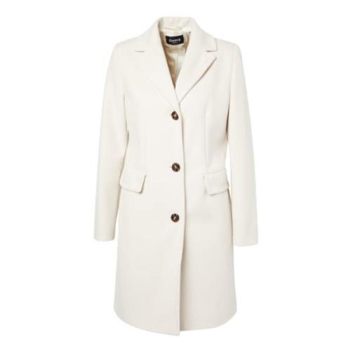 Witte Jas met Logosluiting Marella , Beige , Dames