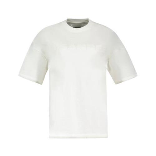 Wit Katoenen T-Shirt - Klassieke Stijl Jil Sander , White , Heren