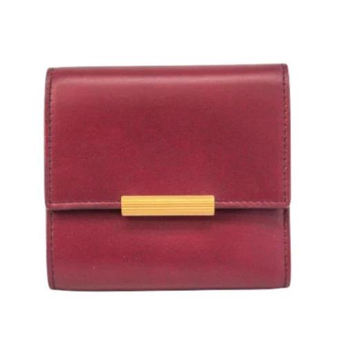 Pre-owned Leather wallets Bottega Veneta Vintage , Red , Dames