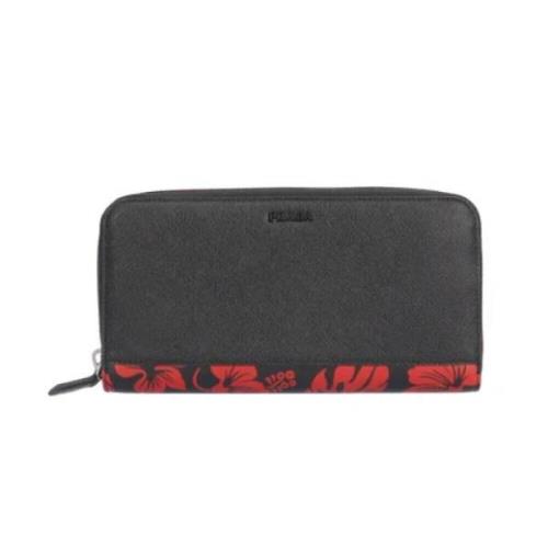 Pre-owned Leather wallets Prada Vintage , Black , Dames