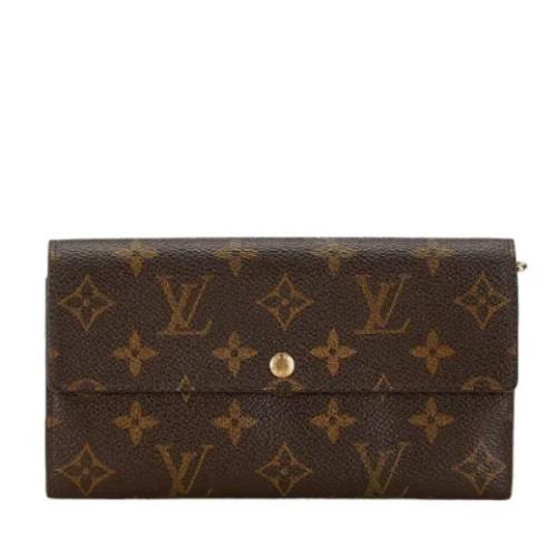 Pre-owned Canvas wallets Louis Vuitton Vintage , Brown , Dames