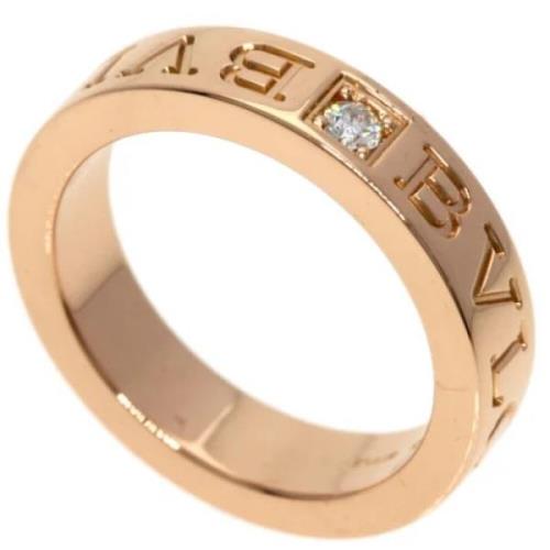 Pre-owned Rose Gold rings Bvlgari Vintage , Yellow , Dames