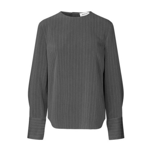 Lange Mouw KemmaMD Top Modström , Gray , Dames