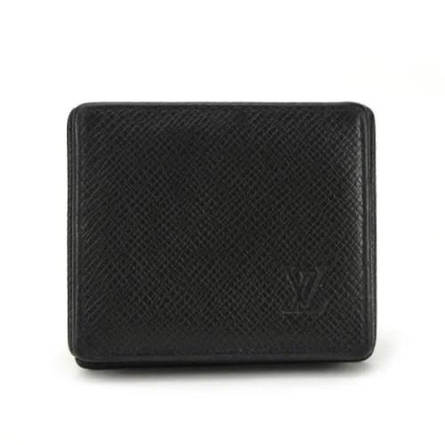 Pre-owned Leather wallets Louis Vuitton Vintage , Black , Dames