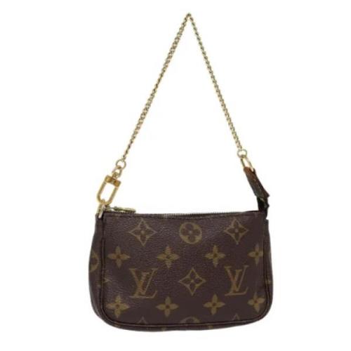 Pre-owned Canvas pouches Louis Vuitton Vintage , Brown , Dames