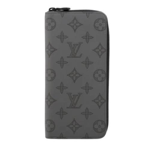 Pre-owned Leather wallets Louis Vuitton Vintage , Gray , Dames