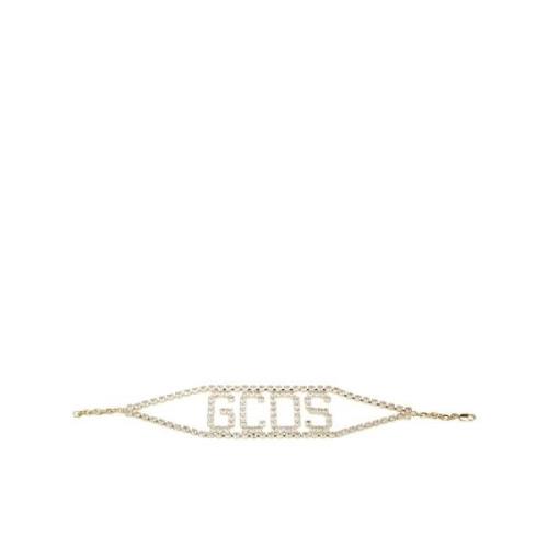 Logo Choker Ketting Gcds , Yellow , Dames