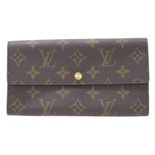 Pre-owned Canvas wallets Louis Vuitton Vintage , Brown , Dames