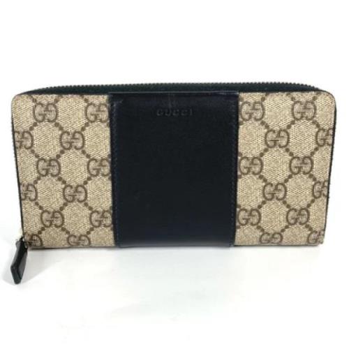 Pre-owned Canvas wallets Gucci Vintage , Brown , Dames