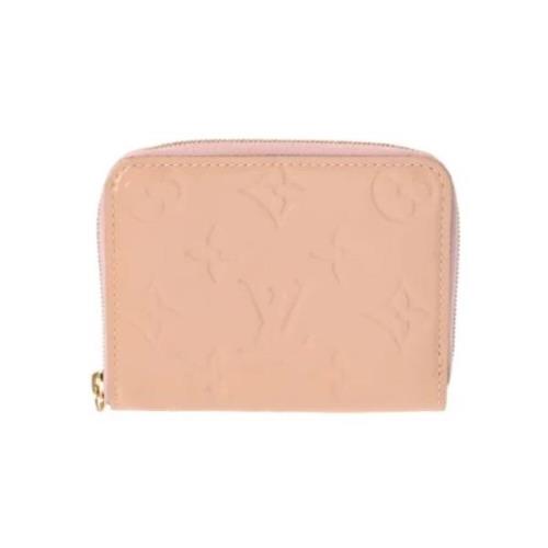 Pre-owned Leather wallets Louis Vuitton Vintage , Pink , Dames