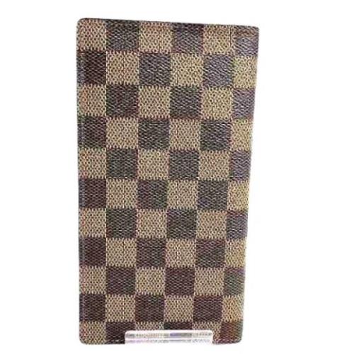 Pre-owned Canvas wallets Louis Vuitton Vintage , Brown , Dames