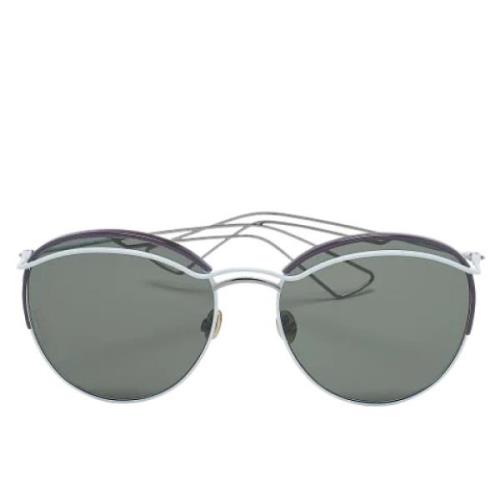 Pre-owned Metal sunglasses Dior Vintage , Blue , Dames