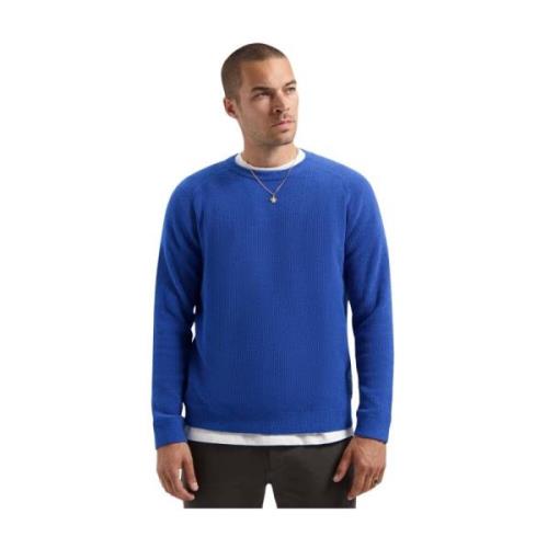 Njord Crew Pullover Dstrezzed , Blue , Heren