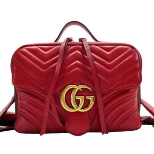 Pre-owned Leather gucci-bags Gucci Vintage , Red , Dames