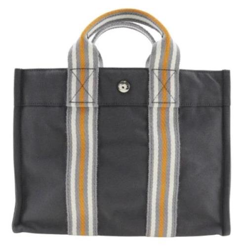 Pre-owned Cotton handbags Hermès Vintage , Gray , Dames