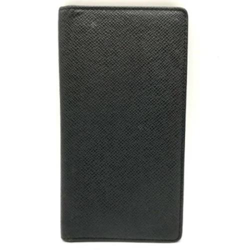 Pre-owned Leather wallets Louis Vuitton Vintage , Black , Dames