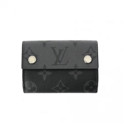 Pre-owned Canvas wallets Louis Vuitton Vintage , Black , Dames