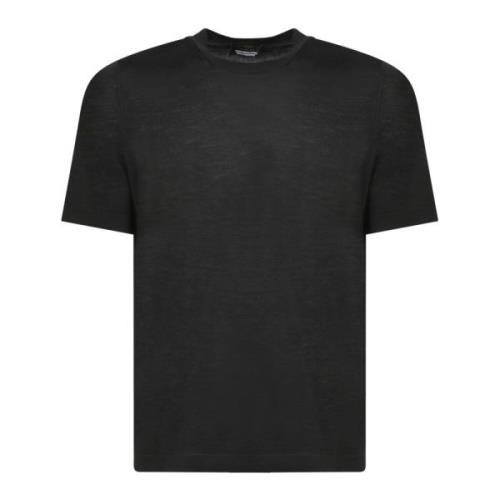 Zwarte T-shirt voor mannen Dell'oglio , Black , Heren