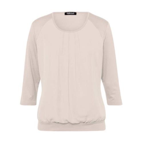 Lange Mouw Blouse Shirt Frank Walder , Beige , Dames