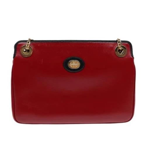 Pre-owned Leather gucci-bags Gucci Vintage , Red , Dames