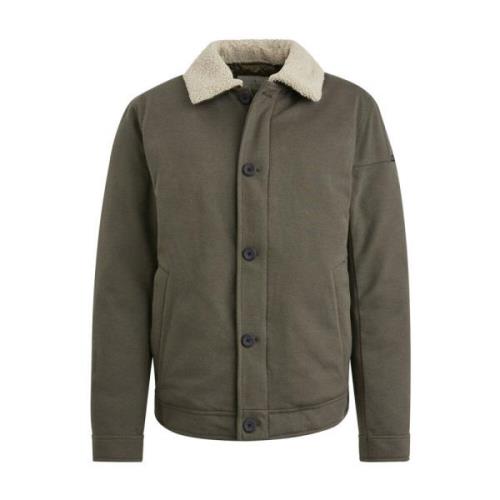 Studman Heavy Twill Kort Jack Cast Iron , Green , Heren