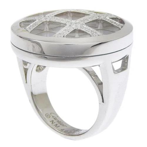 Pre-owned White Gold rings Cartier Vintage , Gray , Dames