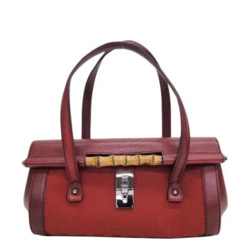 Pre-owned Canvas gucci-bags Gucci Vintage , Red , Dames