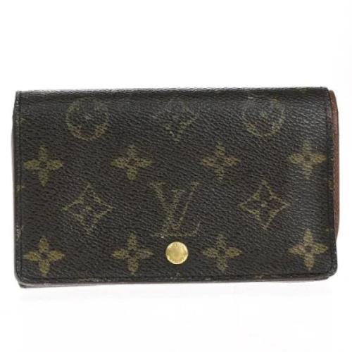 Pre-owned Canvas wallets Louis Vuitton Vintage , Brown , Dames