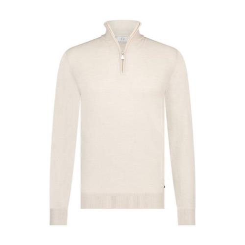 Lux Halfzip Pullover Born With Appetite , Beige , Heren