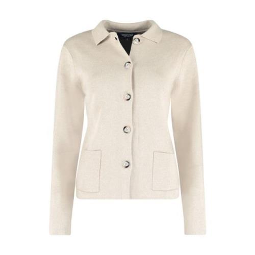 Gebreid jasje voor vrouwen Bloomings , Beige , Dames