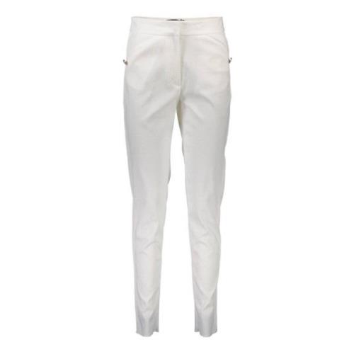 Witte Chino met Logo Just Cavalli , White , Dames