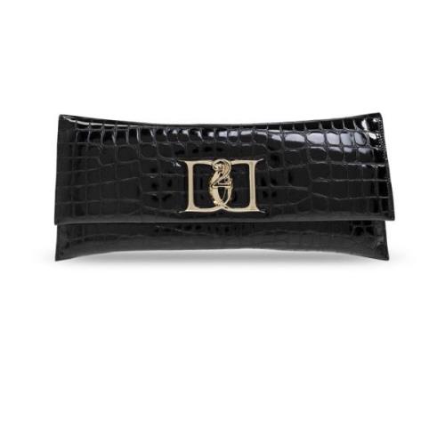 Clutch Double D Dsquared2 , Black , Dames