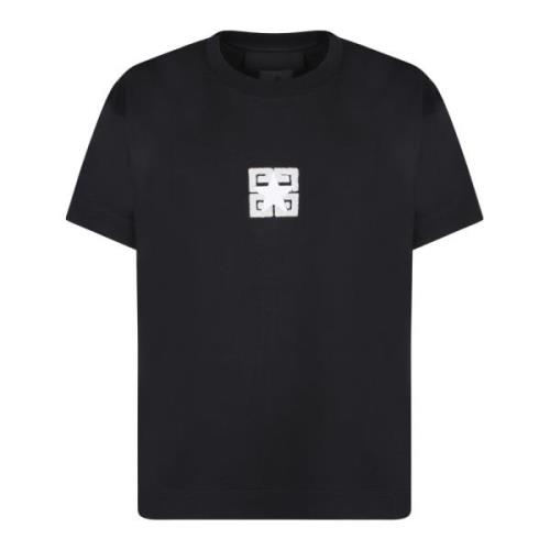 Zwart T-shirt met iconisch logo Givenchy , Black , Heren