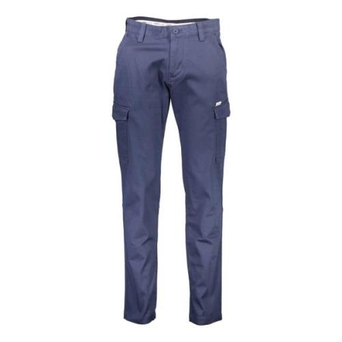 Blauwe Herenbroek met 5 Zakken Tommy Hilfiger , Blue , Heren