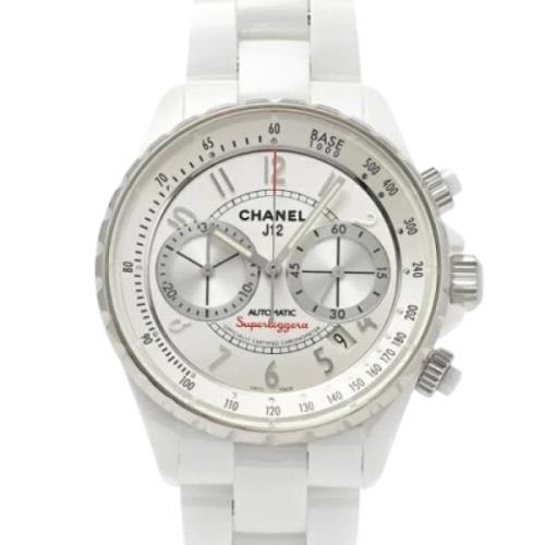 Pre-owned Stainless Steel watches Chanel Vintage , White , Heren