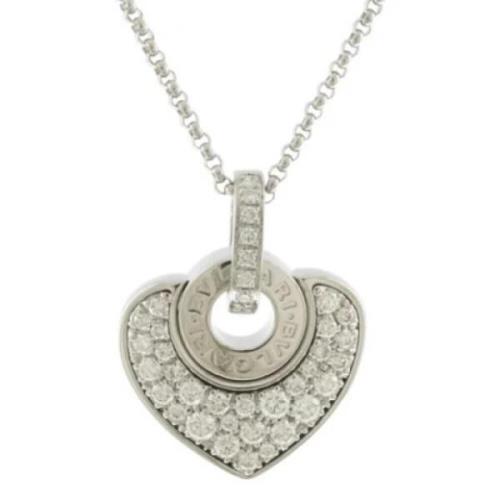 Pre-owned Silver necklaces Bvlgari Vintage , Gray , Dames