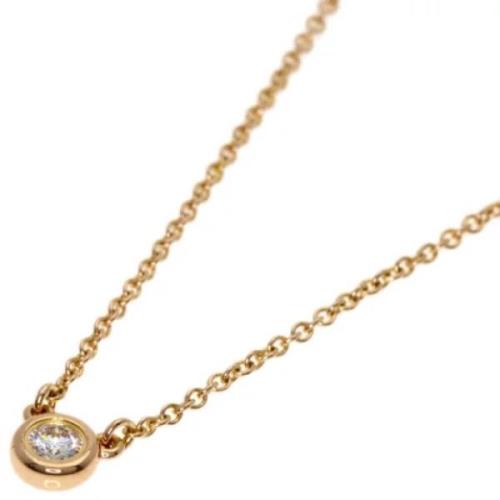 Pre-owned Rose Gold necklaces Tiffany & Co. Pre-owned , Yellow , Dames