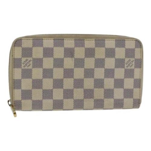 Pre-owned Canvas wallets Louis Vuitton Vintage , White , Dames