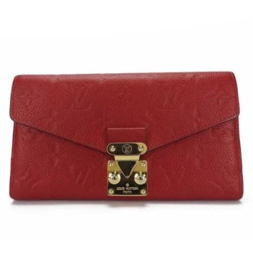 Pre-owned Canvas wallets Louis Vuitton Vintage , Red , Dames