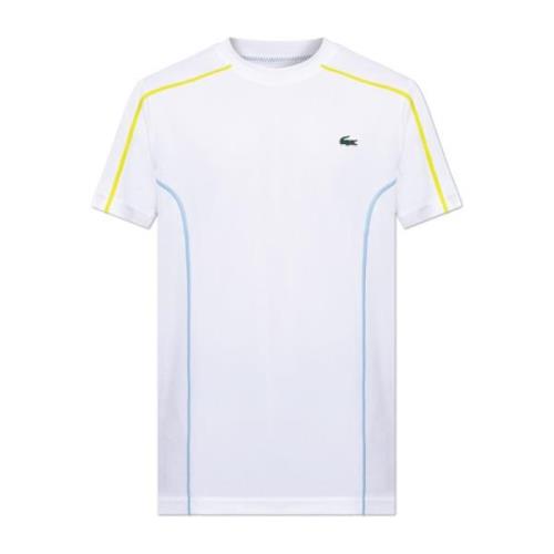 T-shirt met logo Lacoste , White , Heren